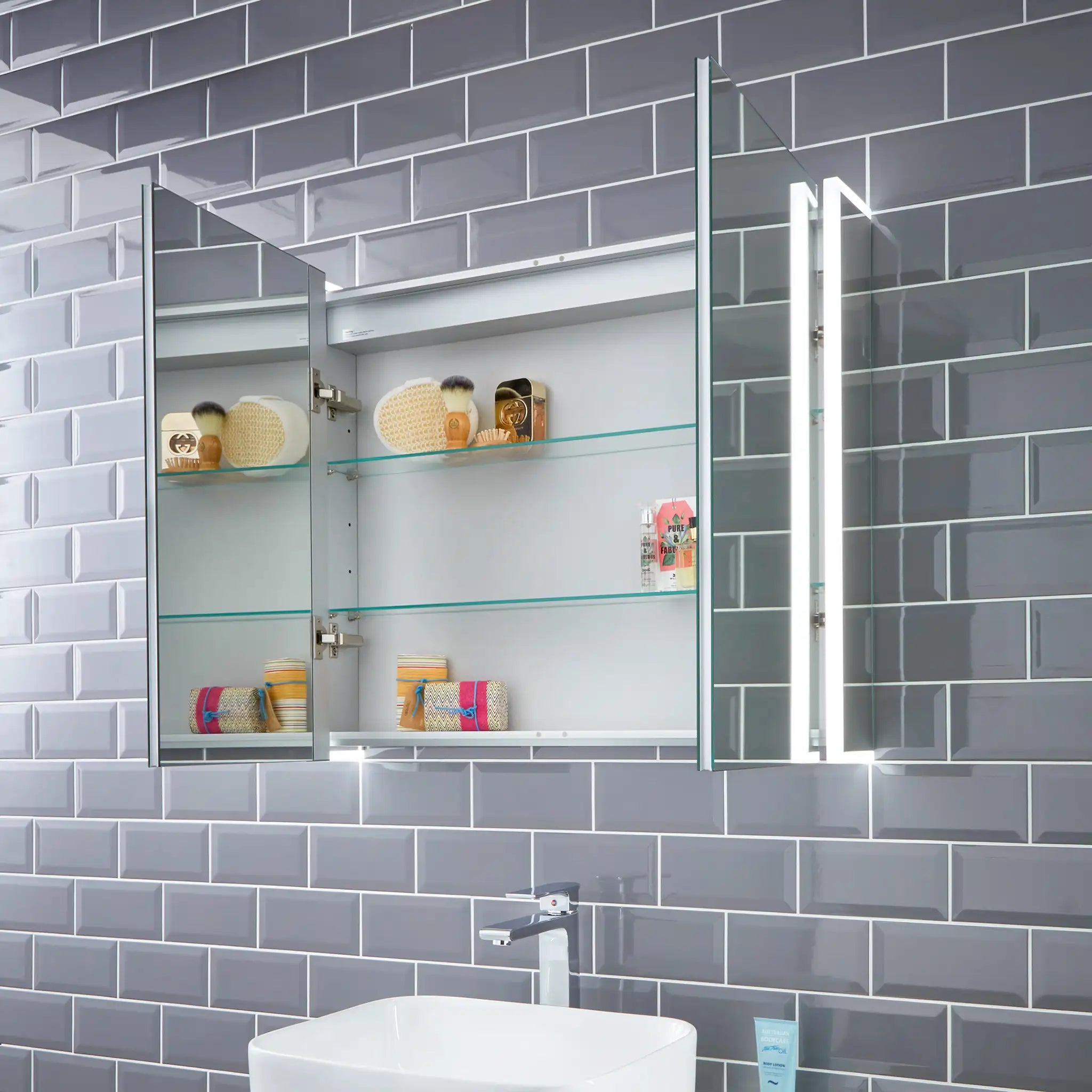 Grace LED Bathroom Mirror Cabinet #size_815mm-x-700mm