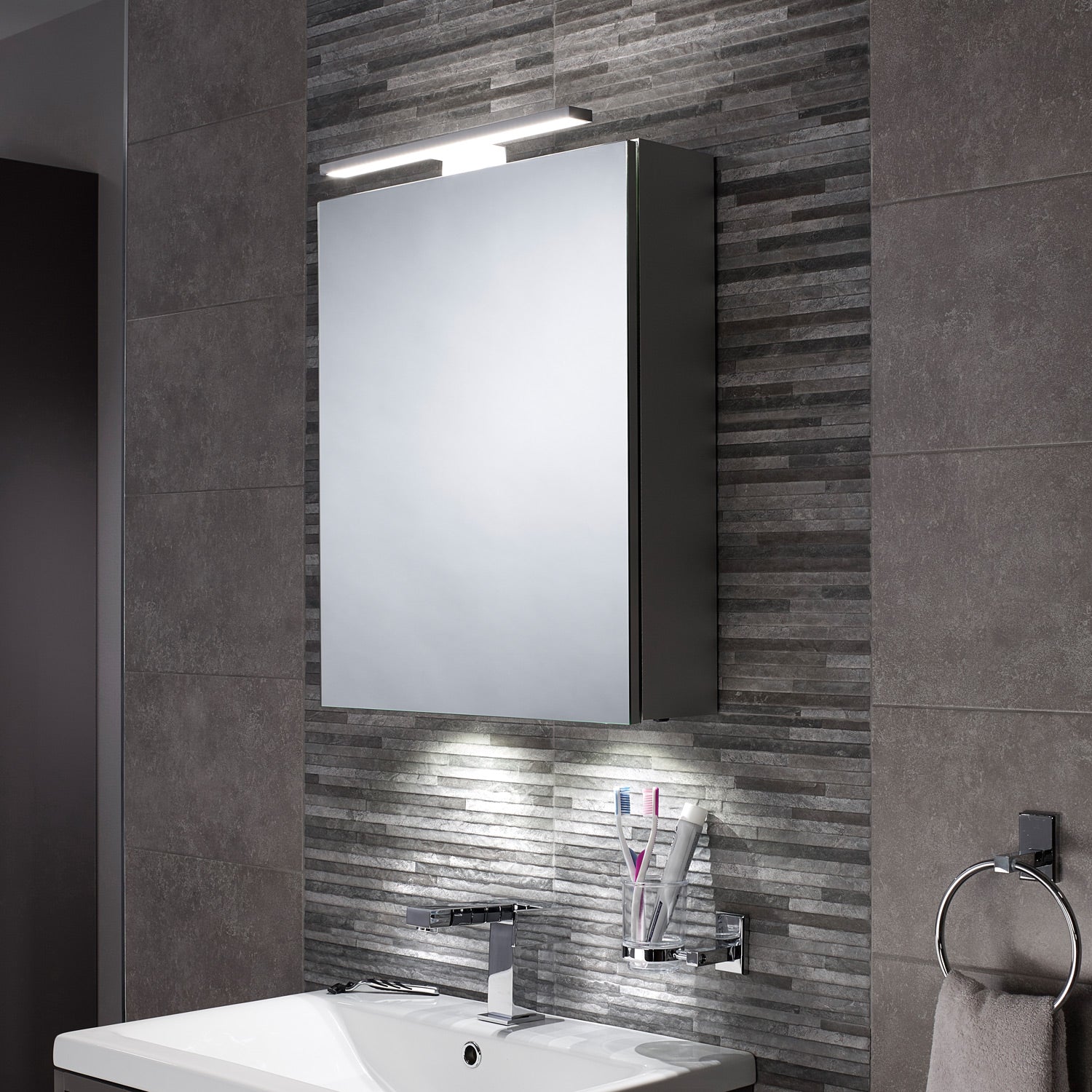 Hadley 500x600mm LED Bathroom Mirror Cabinet