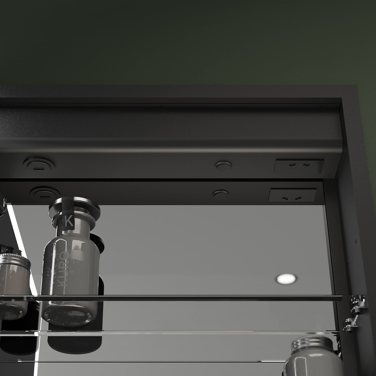 Malin Single Door 500x700mm Recessed LED Cabinet