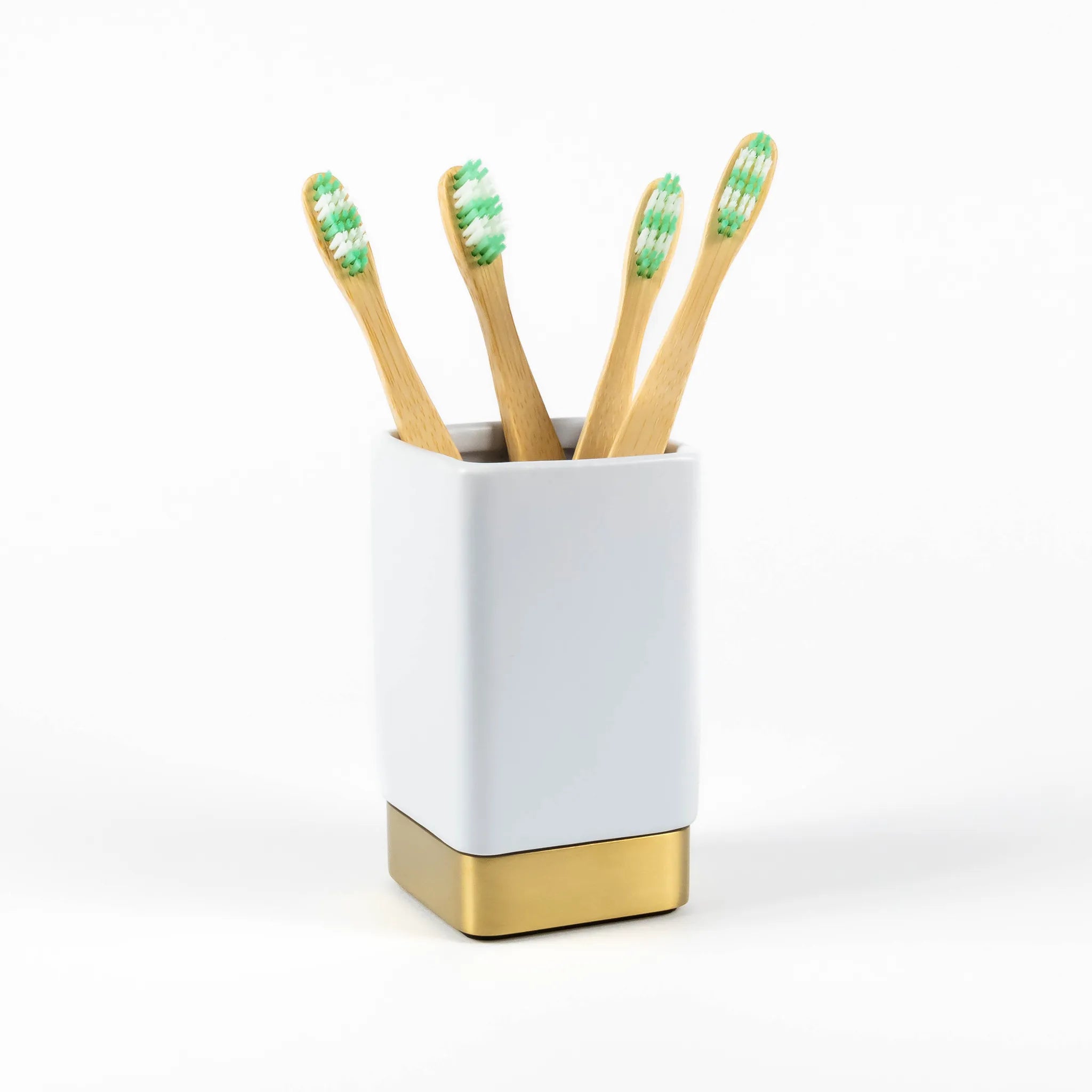 Elemental Square Toothbrush Holder #colour_brass