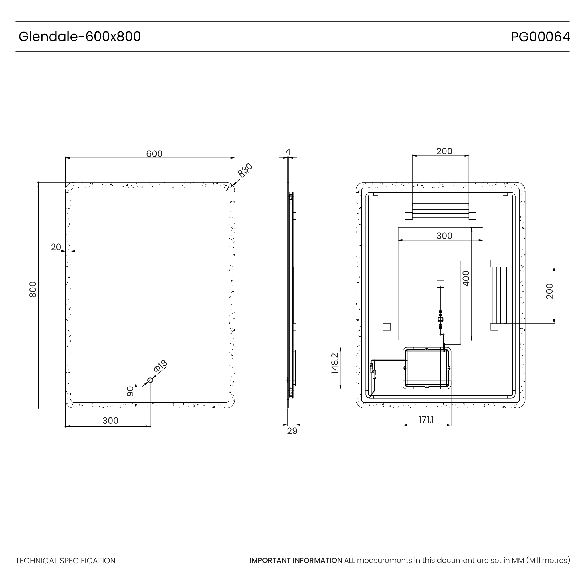 Glendale Curve LED Bathroom Mirror #size_600mm-x-800mm