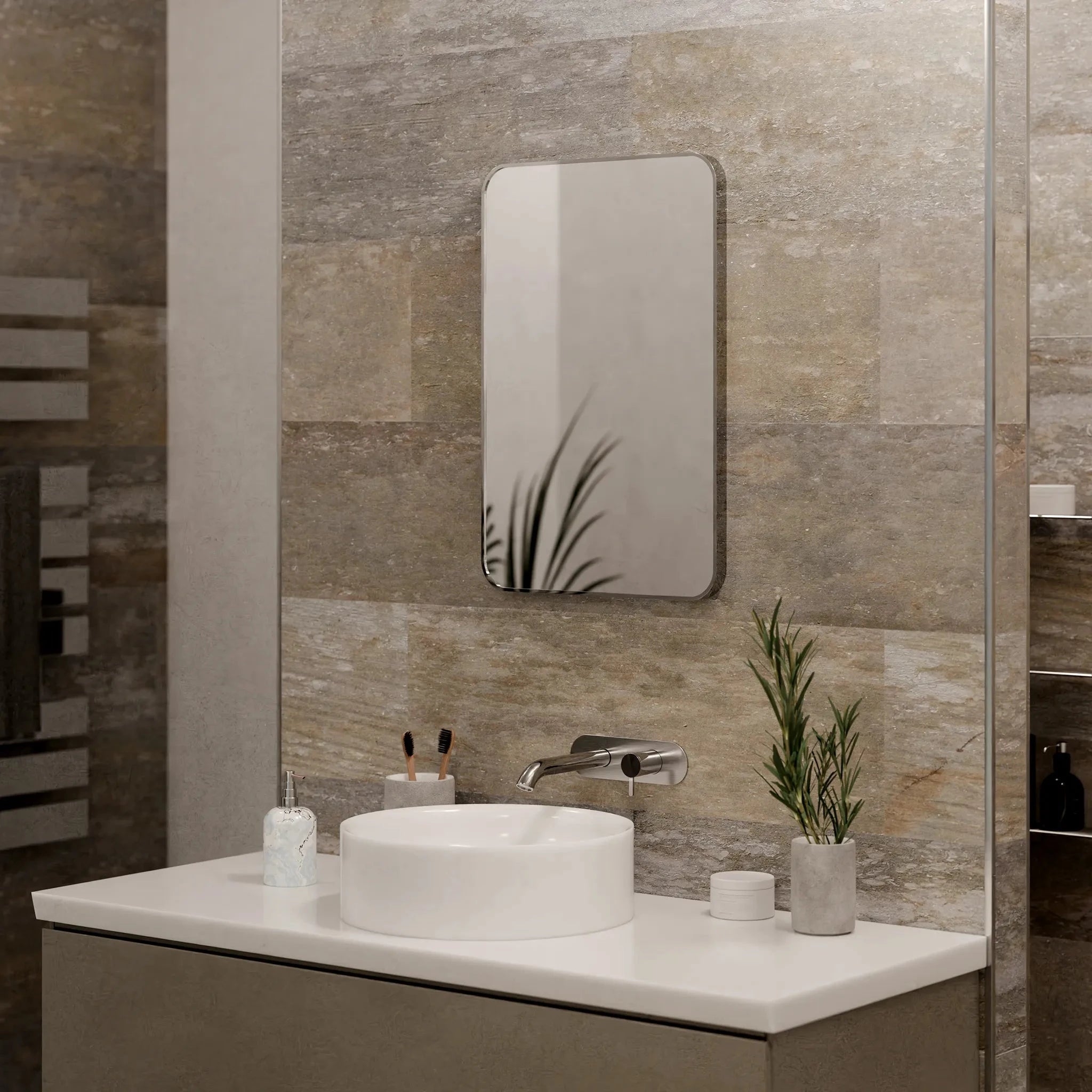 Jett Slim Frame Mirror #colour_chrome