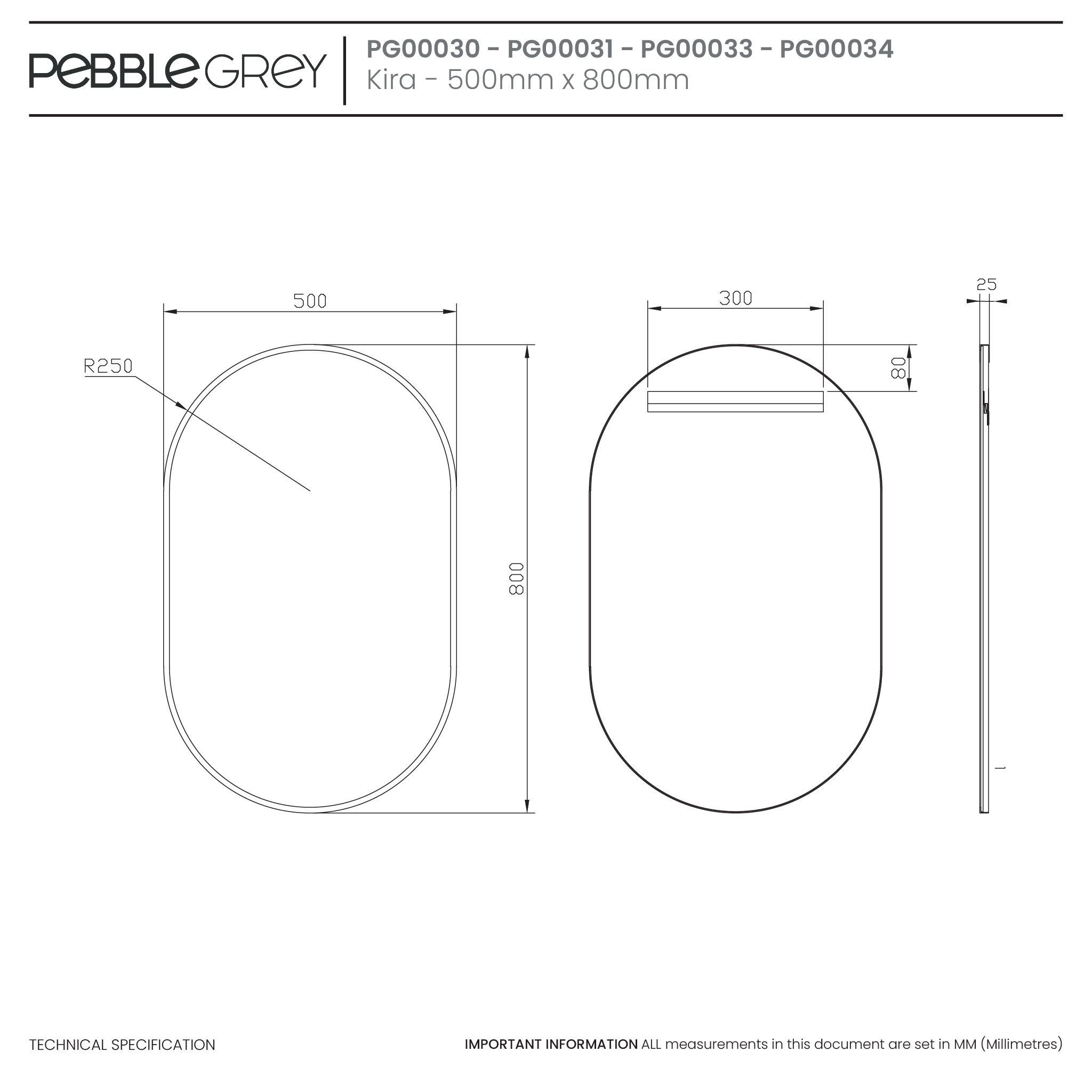 Kira Pill-Shaped Mirror #colour_chrome