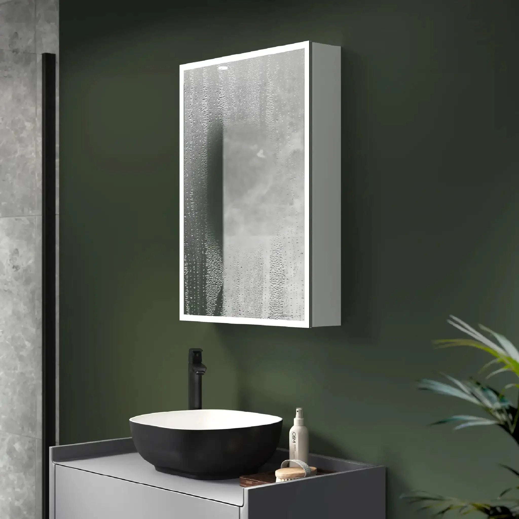 Marcel LED Bathroom Mirror Cabinet #size_500mm-x-700mm