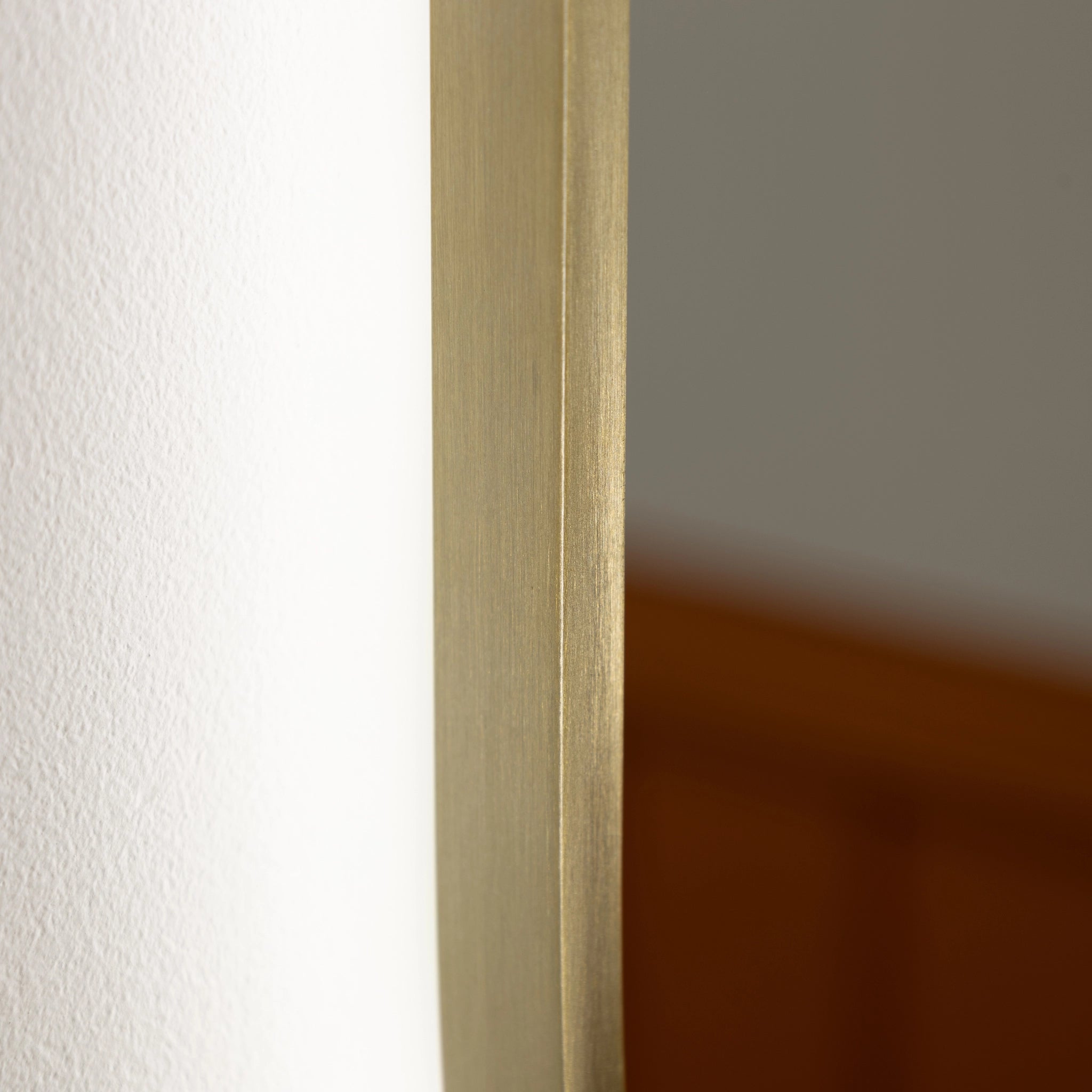 Oslo Curve LED Bathroom Mirror #colour_brass
