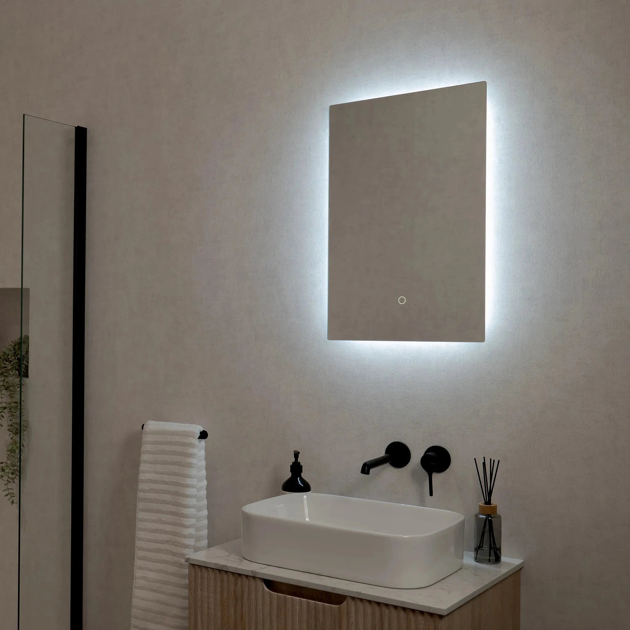 Savannah Backlit LED Bathroom Mirror #size_400mm-x-600mm