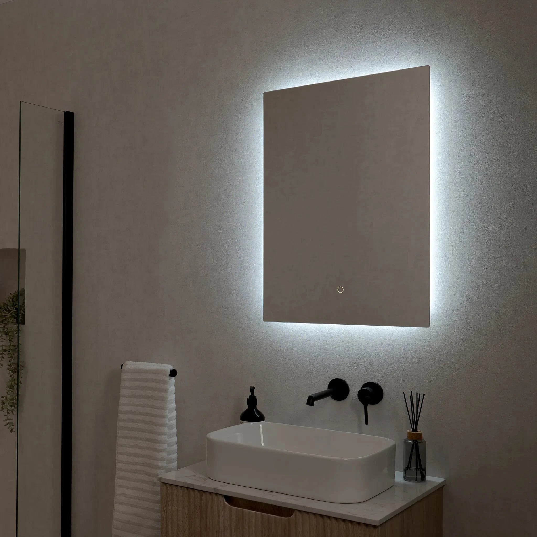 Savannah Backlit LED Bathroom Mirror #size_500mm-x-700mm