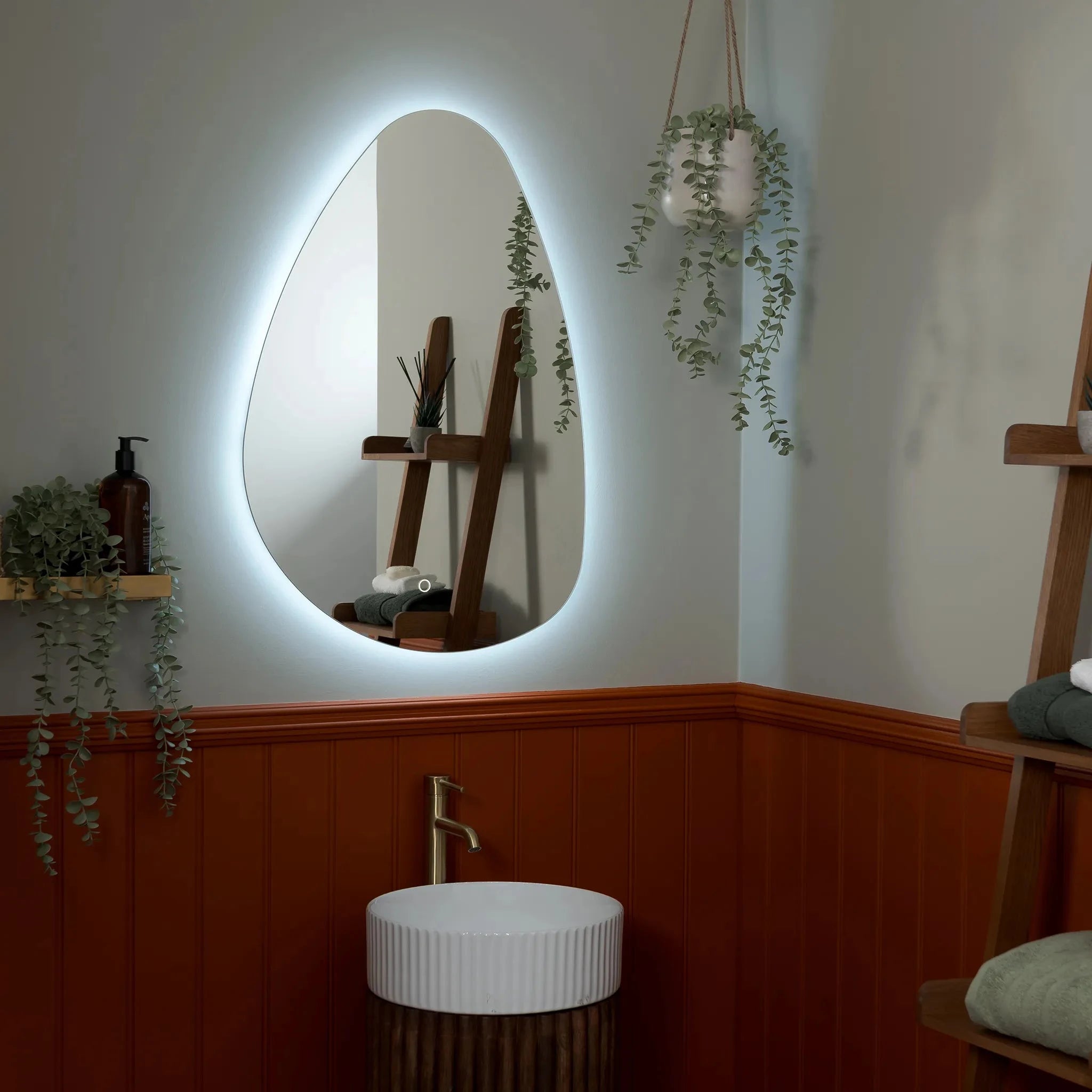 Savannah Pebble Backlit LED Bathroom Mirror