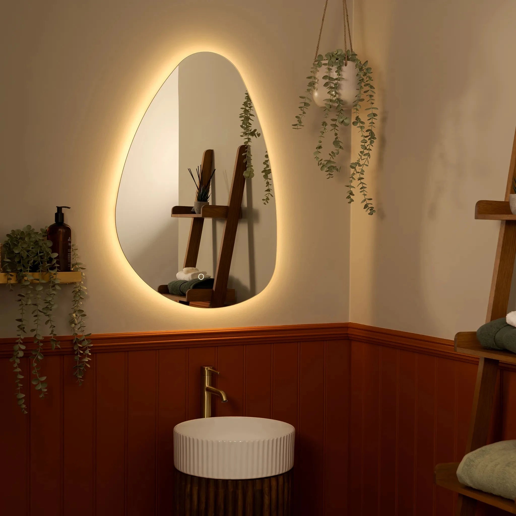 Savannah Pebble Backlit LED Bathroom Mirror