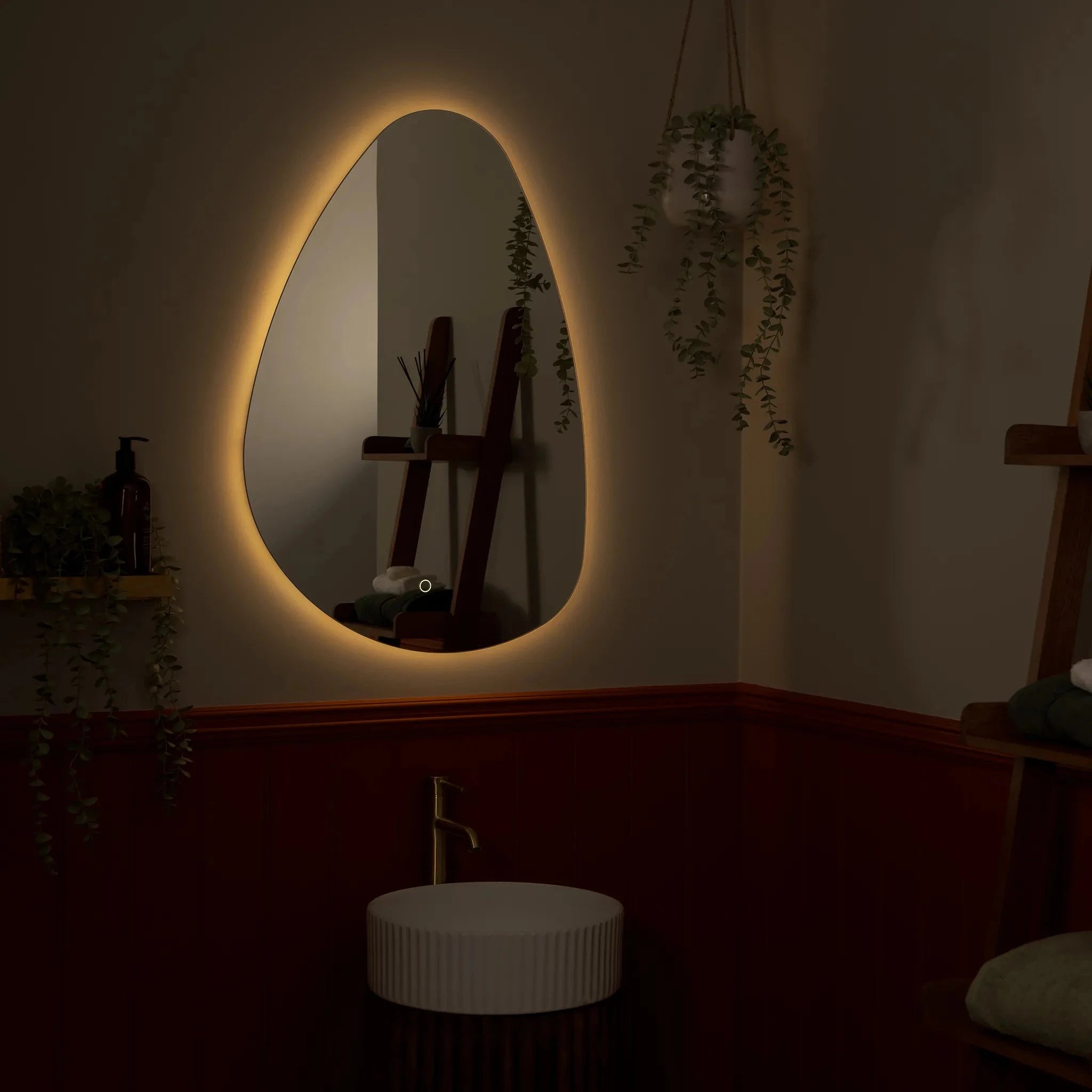 Savannah Pebble Backlit LED Bathroom Mirror