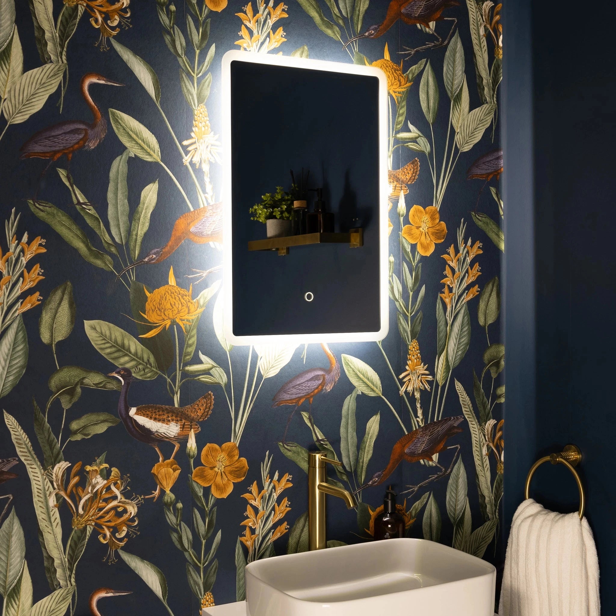 Glendale Curve LED Bathroom Mirror #size_400mm-x-600mm