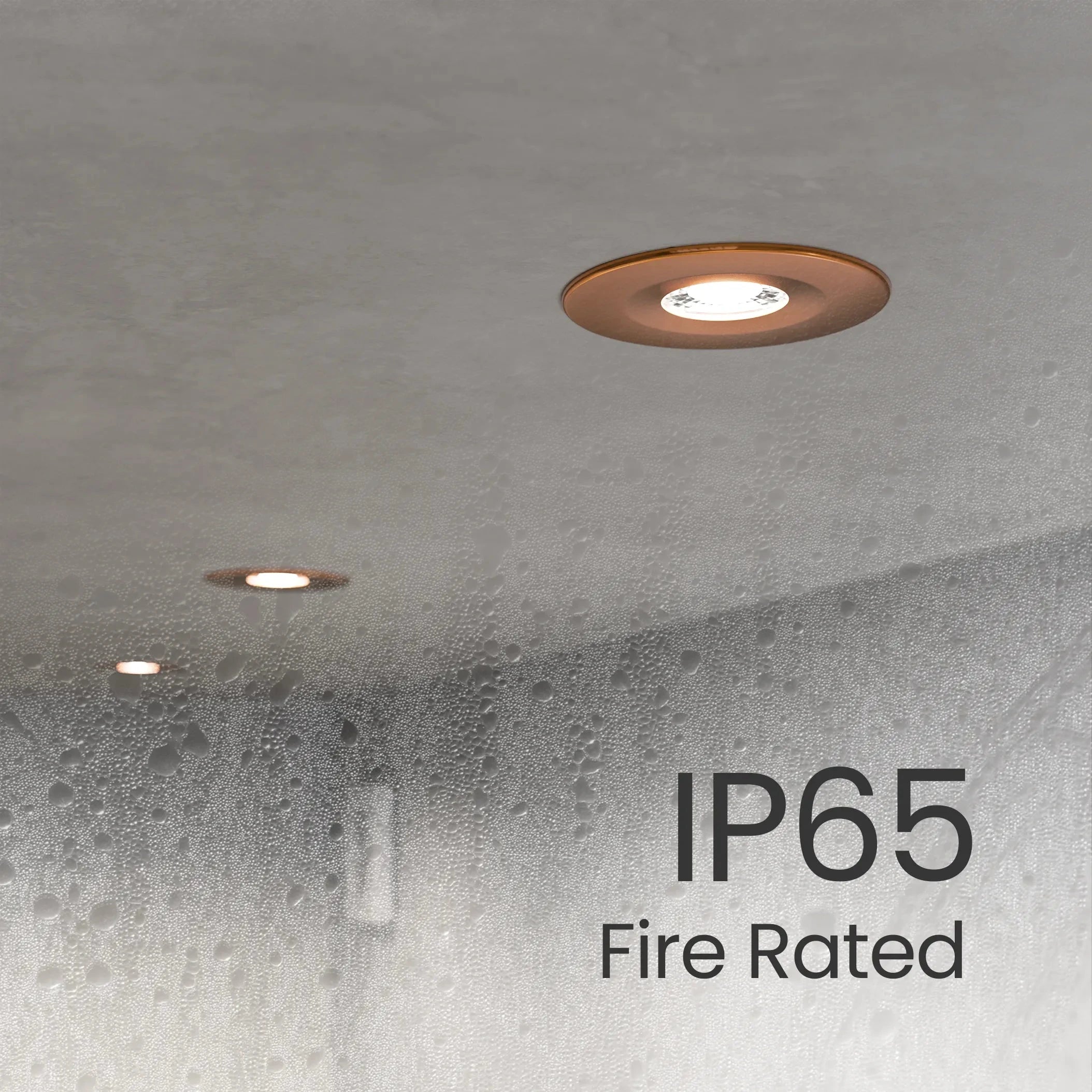 Vesper IP65 Bathroom Downlight #colour_black