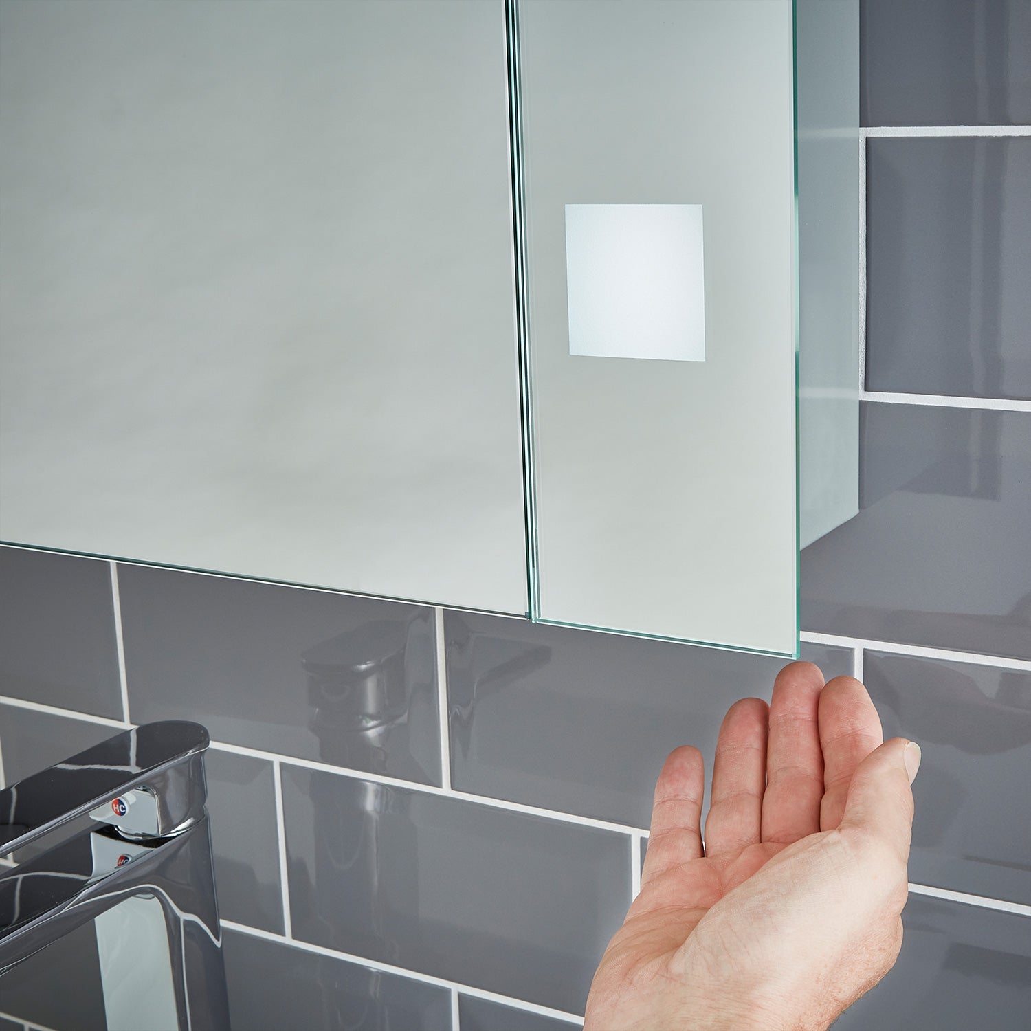 Pyrus 650x600mm LED Bathroom Mirror Cabinet