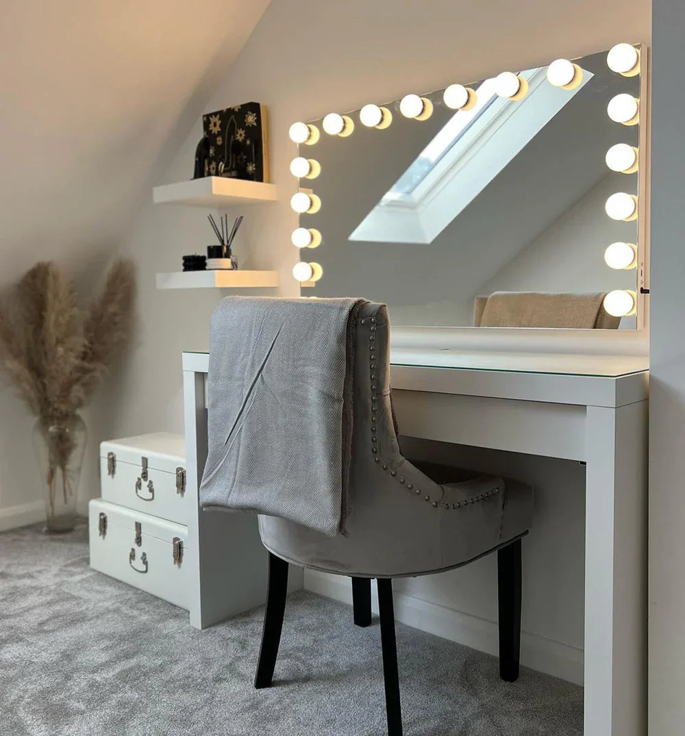 Dressing Table Staging How to Style your Dressing Table and Keep it Organised - Pebble Grey