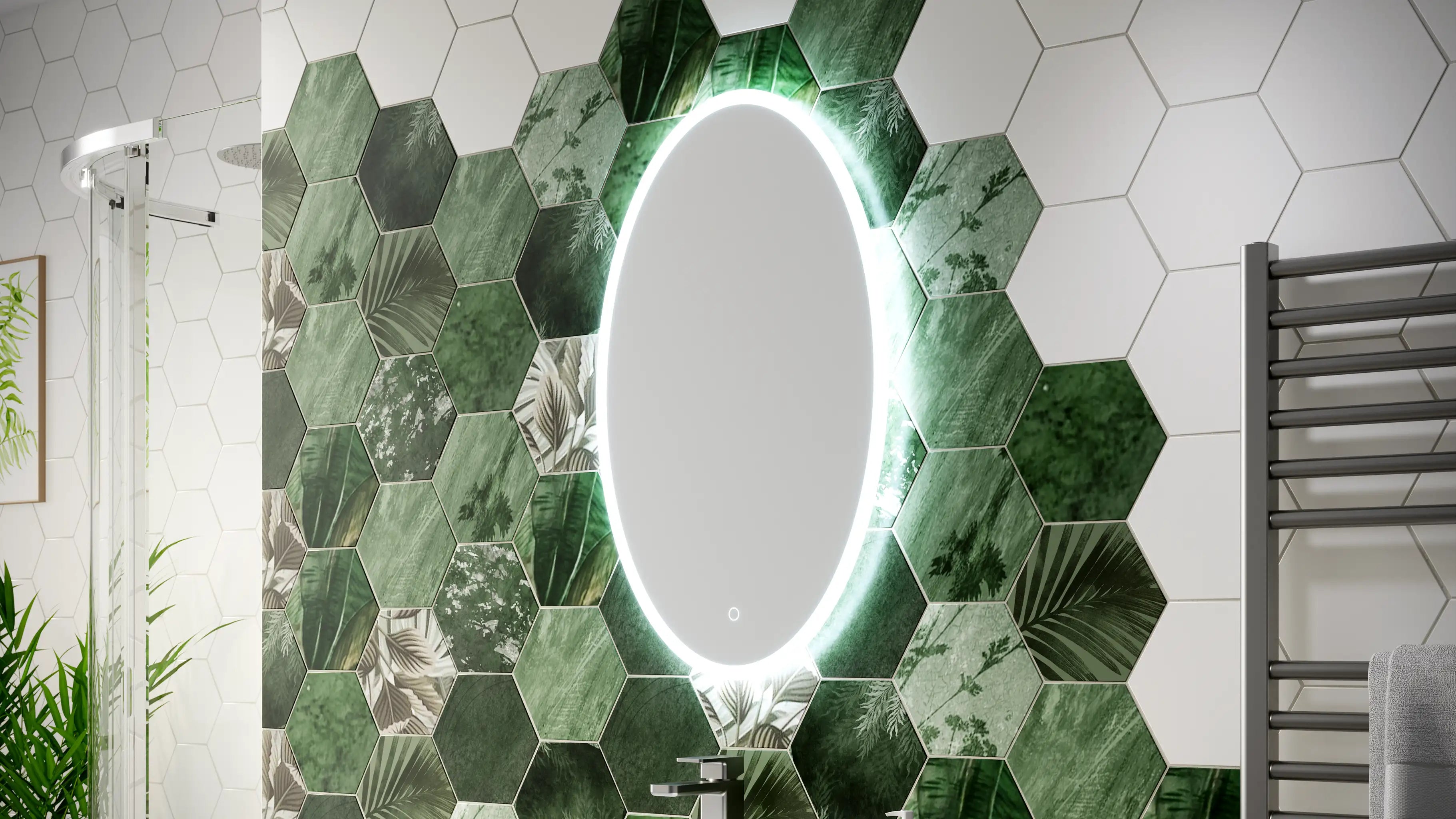 Oval & Pill Shaped Bathroom Mirrors