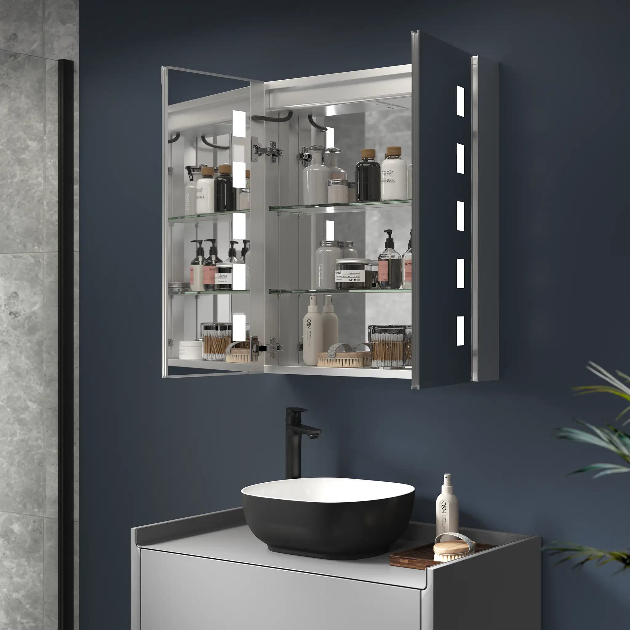 Double Door Bathroom Cabinets