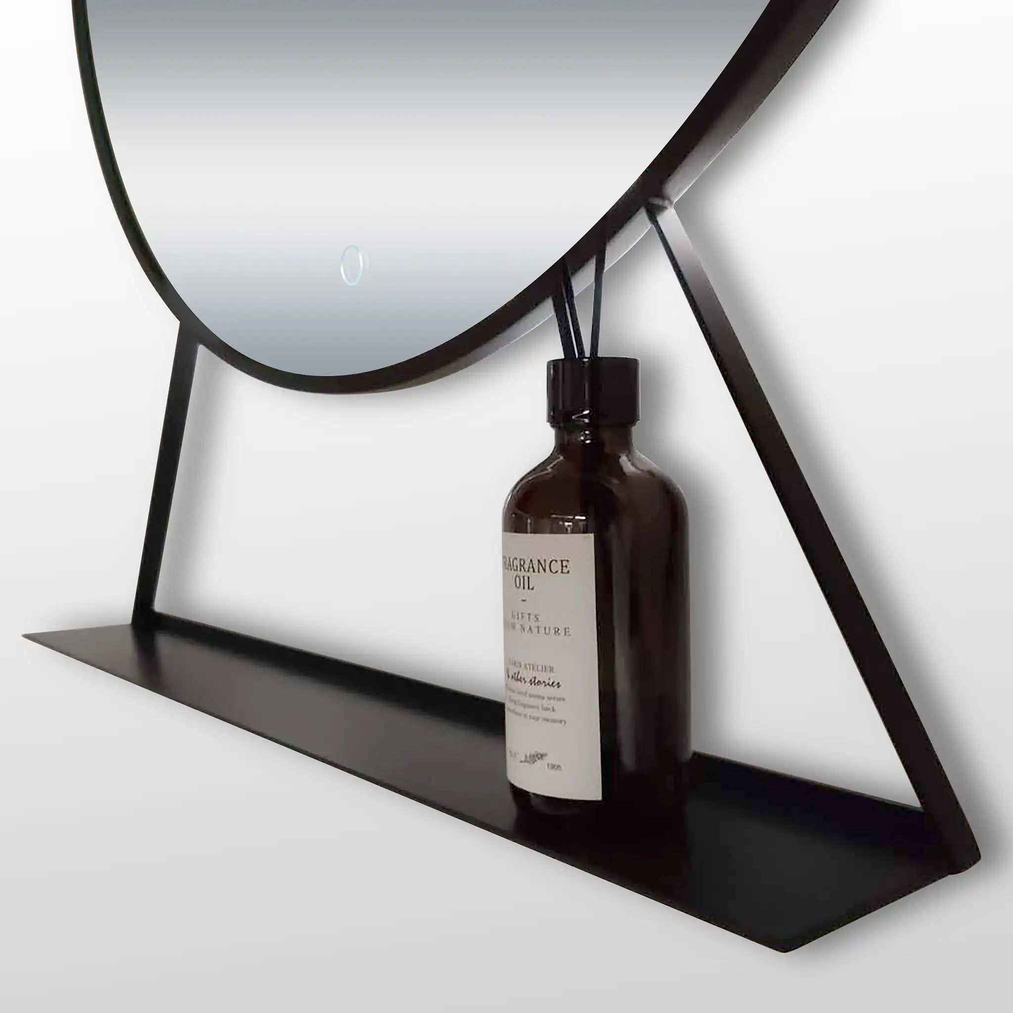 Helsinki Black LED Mirror