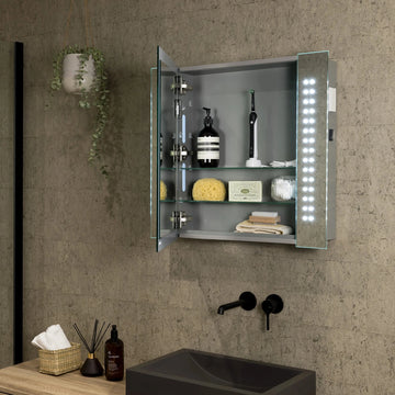 Rowan 650x600mm LED Bathroom Mirror Cabinet