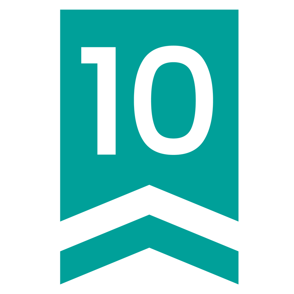 10 year guarantee icon