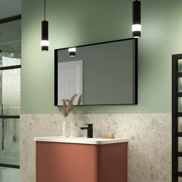 Eva Deep Frame Mirror #colour_black