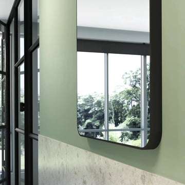 Jett Slim Frame Mirror #colour_black