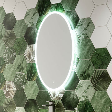 Clarity Oval LED Bathroom Mirror