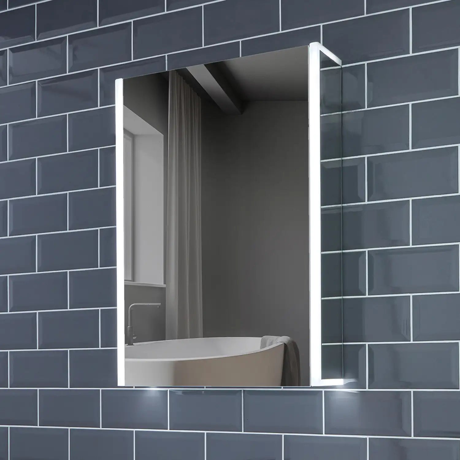 Grace LED Bathroom Mirror Cabinet #size_500mm-x-700mm