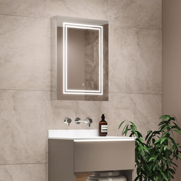 Virginia 500x700mm LED Bathroom Mirror Cabinet