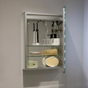 Hollis LED Bathroom Mirror Cabinet #size_450mm-x-600mm