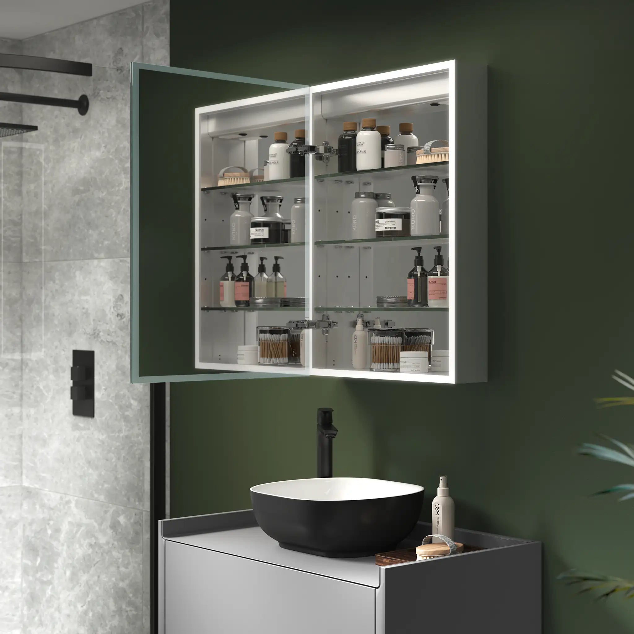 Marcel 500x700mm LED Bathroom Mirror Cabinet