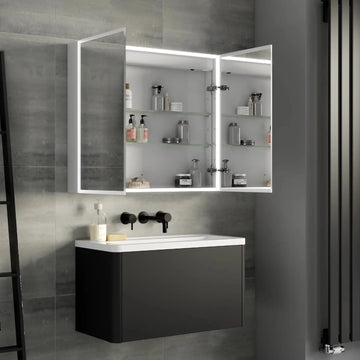 Marcel LED Bathroom Mirror Cabinet #size_815mm-x-700mm