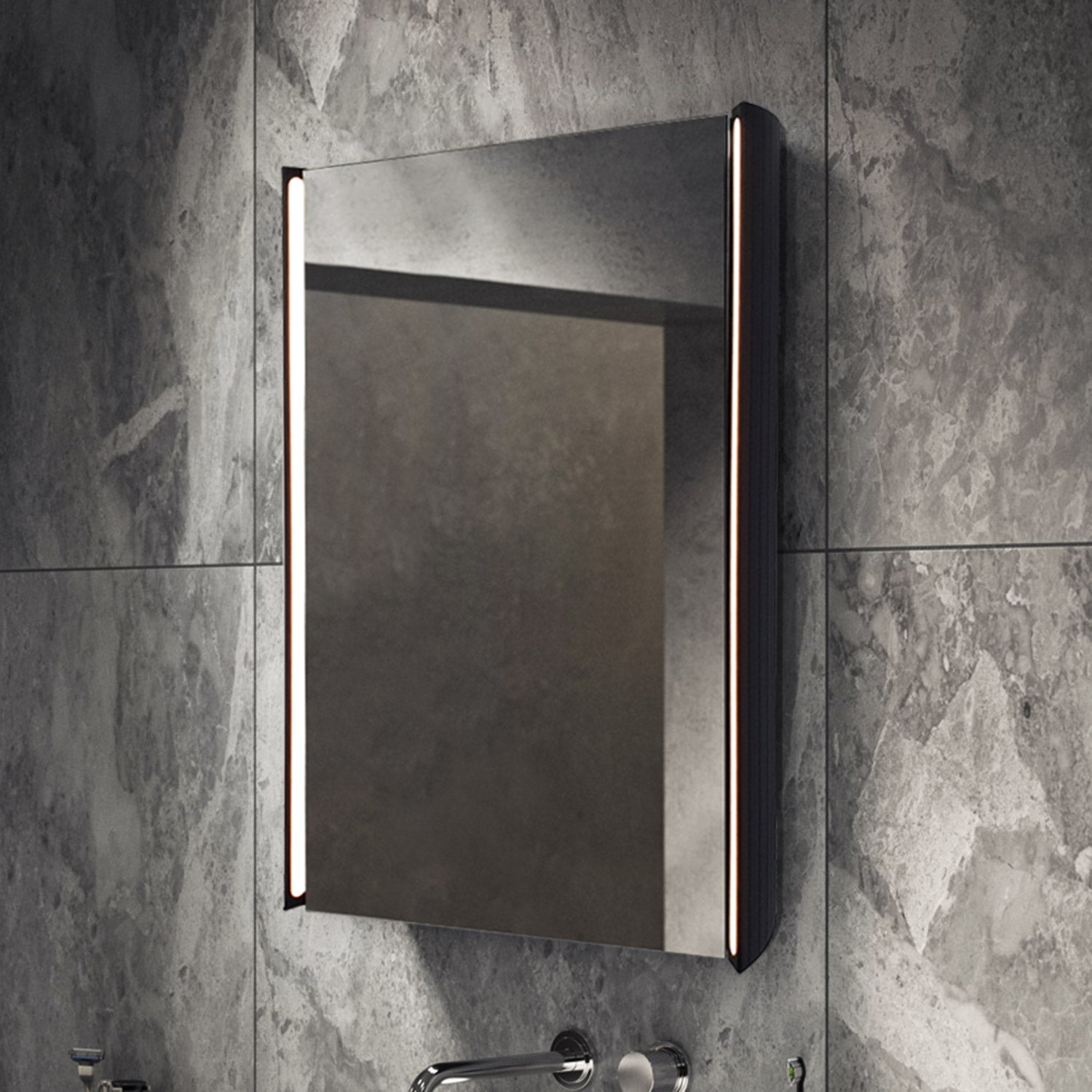 Titan 500x700mm LED Bathroom Mirror Cabinet