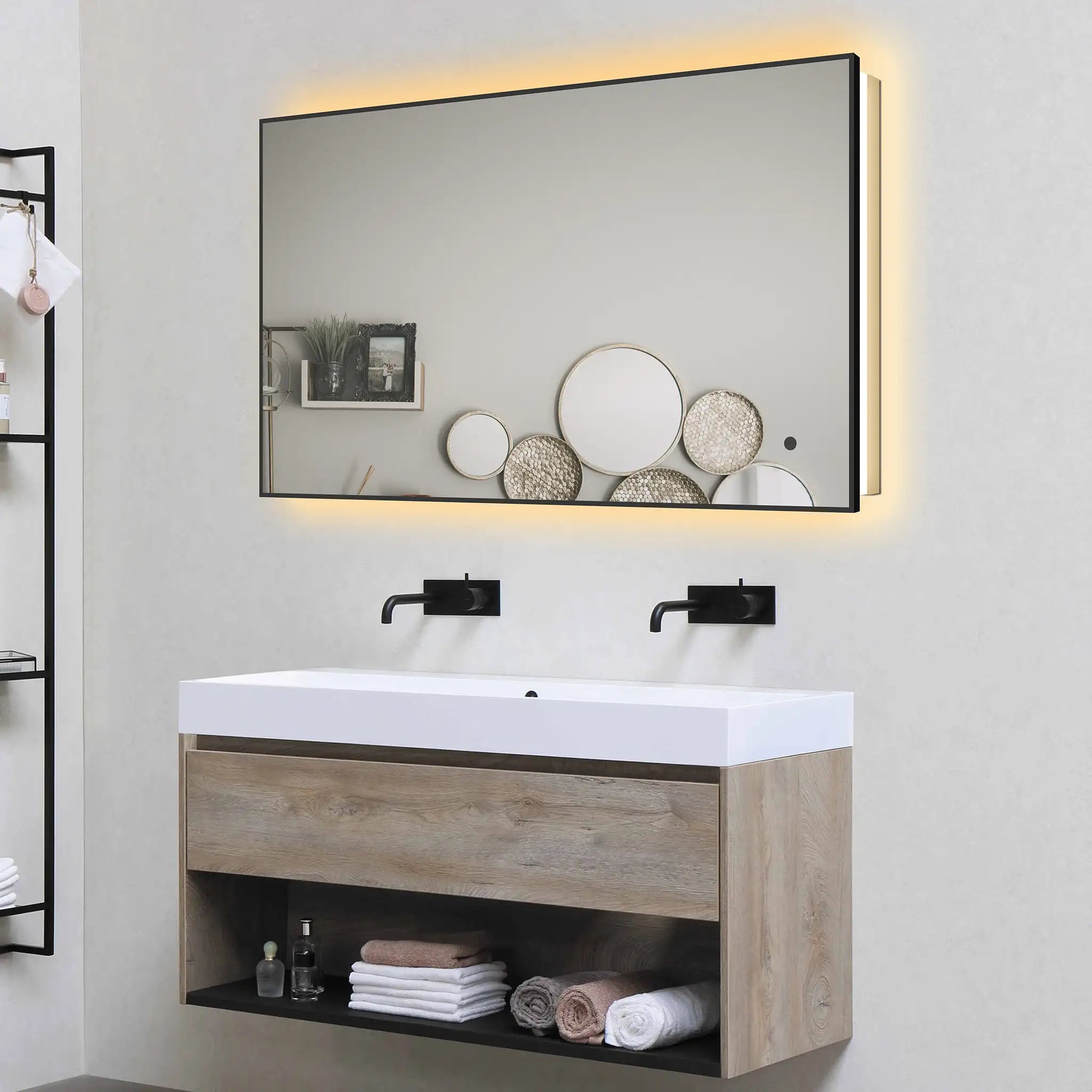 Oslo LED Bathroom Mirror #size_1000mm-x-600mm