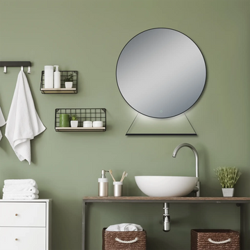 Helsinki Black LED Mirror