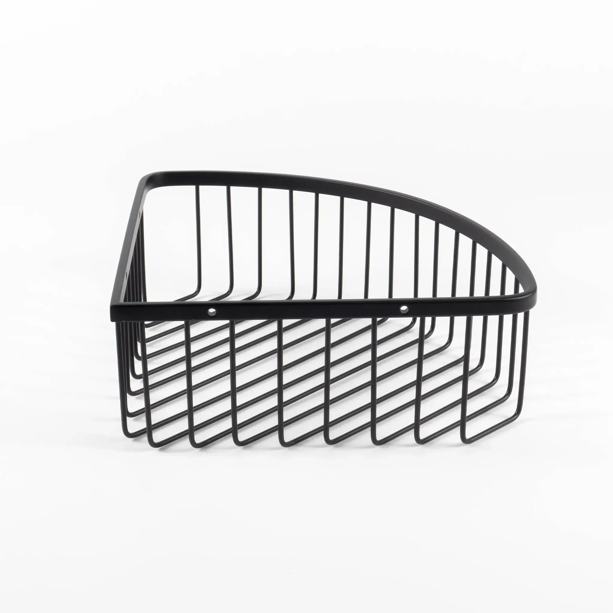 Elemental Corner Shower Basket #colour_matt-black