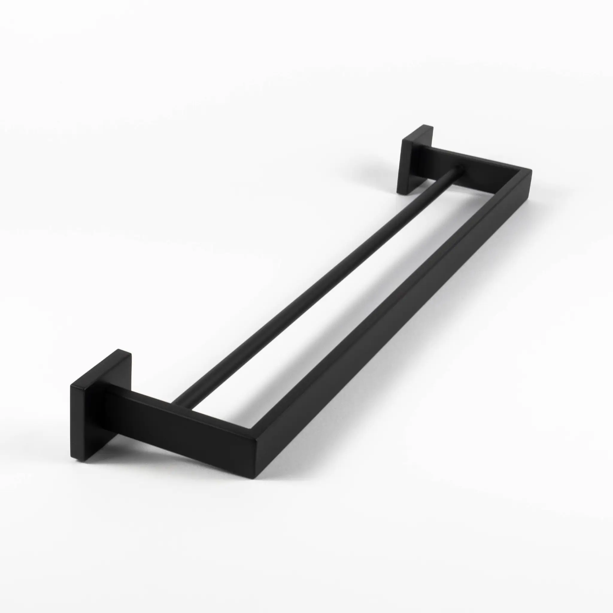 Manhattan Double Towel Rail #colour_matt-black