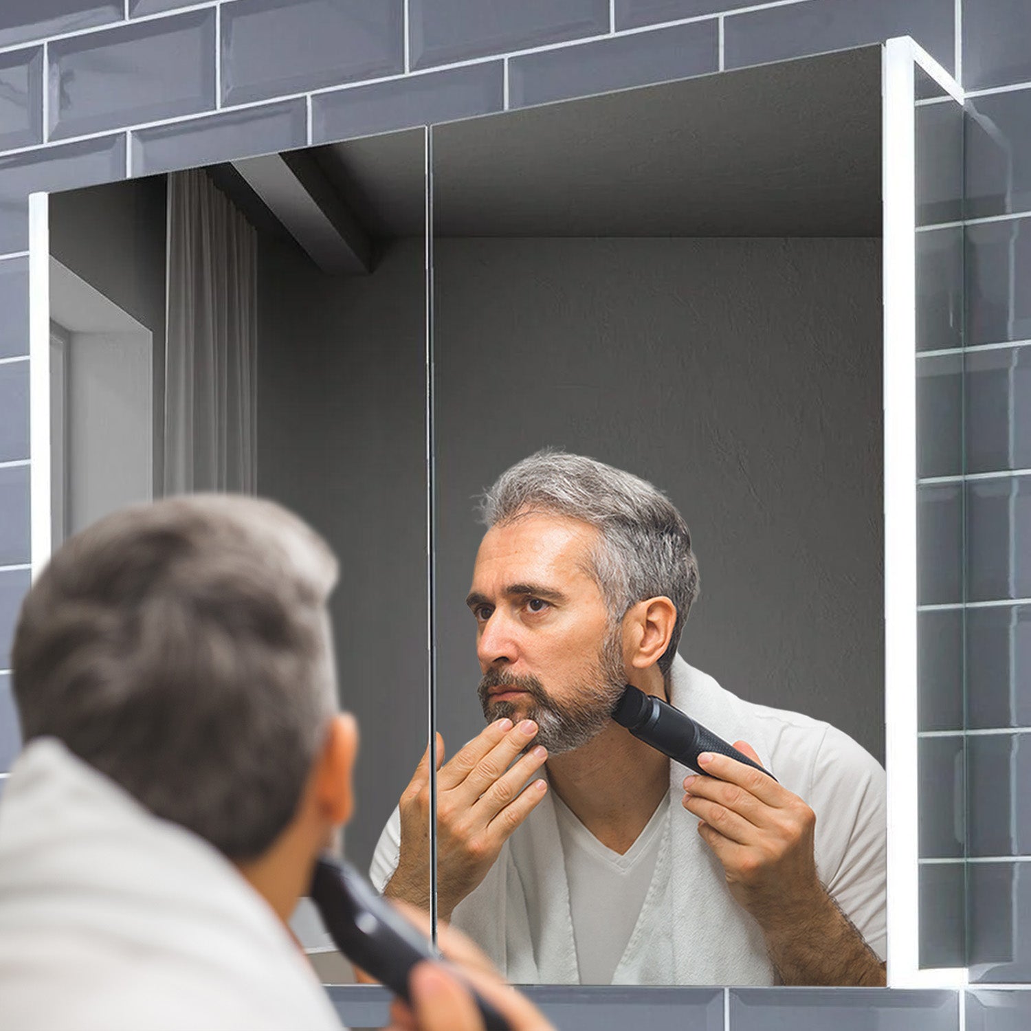 Grace Bluetooth 815x700mm LED Bathroom Mirror Cabinet