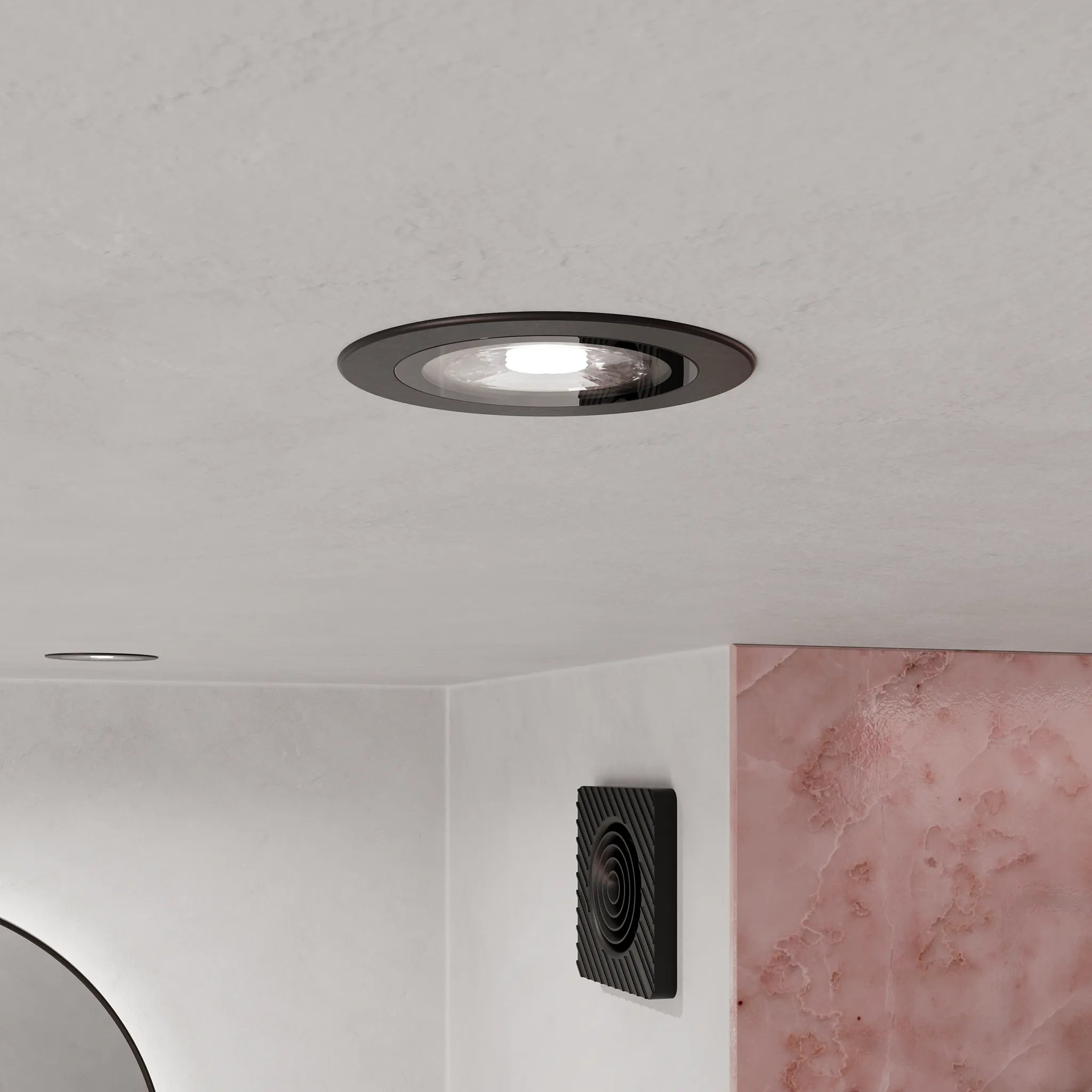 Cassi IP65 Bathroom Downlight #colour_black