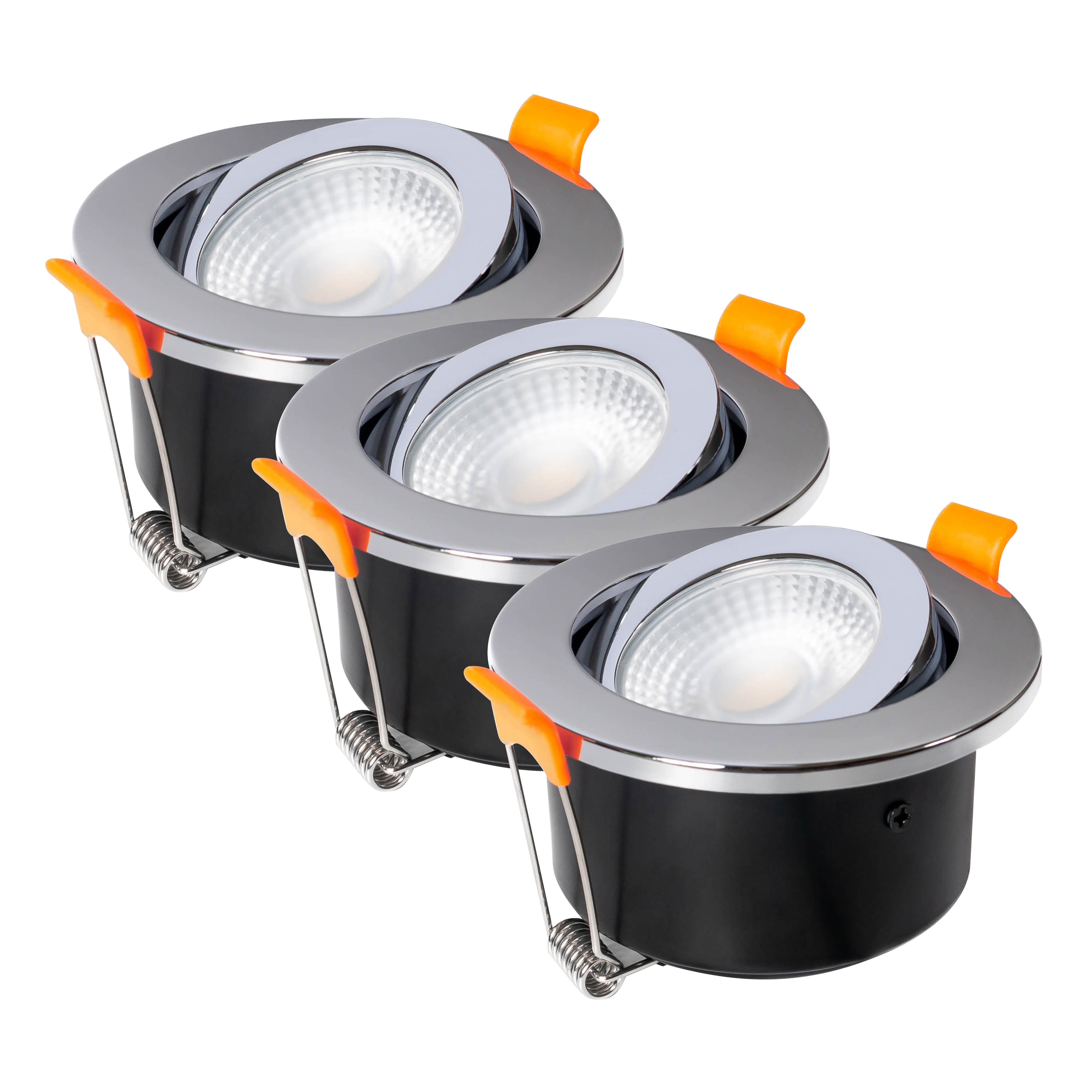 Iris Tiltable IP65 Downlight #colour_chrome