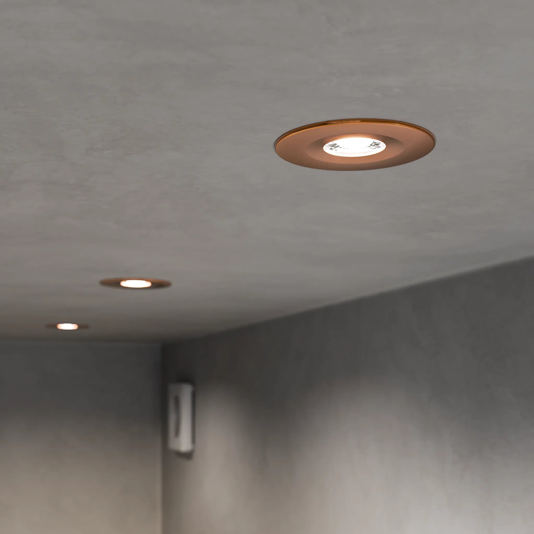 Vesper IP65 Bathroom Downlight #colour_copper