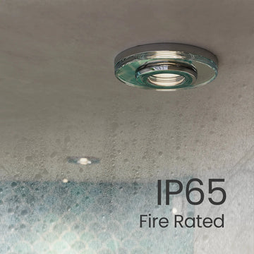 Athena Glass Bezel IP65 Downlight #colour_clear-glass