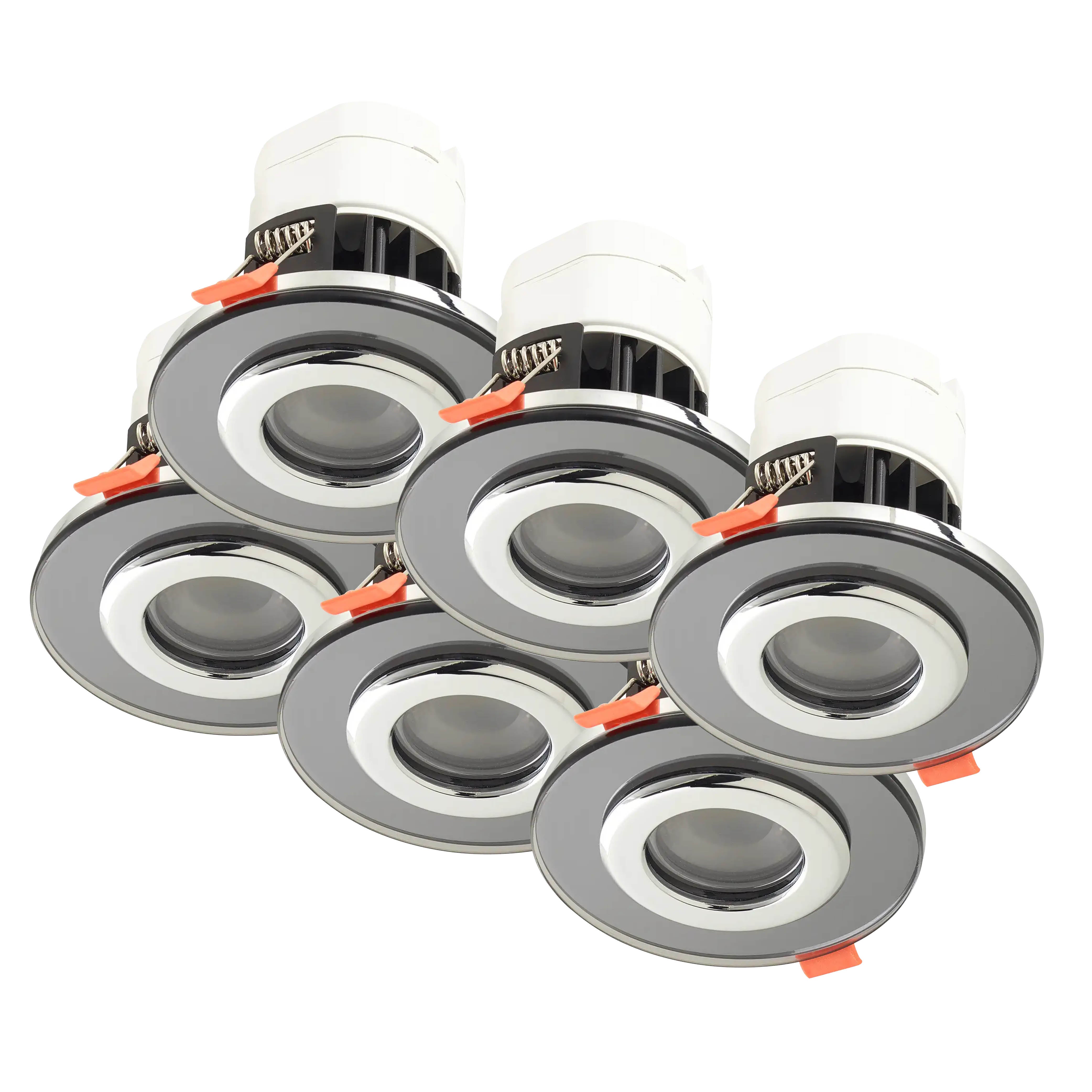 Athena Glass Bezel IP65 Downlight #colour_smoked-glass