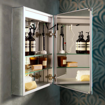 Atlanta LED Bathroom Mirror Cabinet #size_450mm-x-600mm