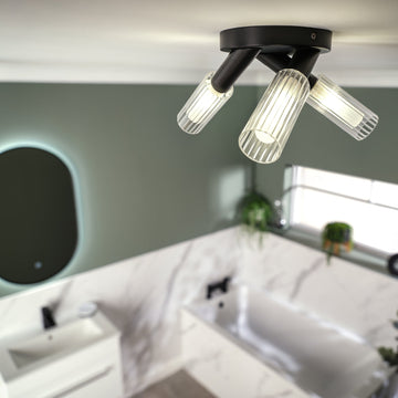 Aulos Trio Ceiling Light #colour_black