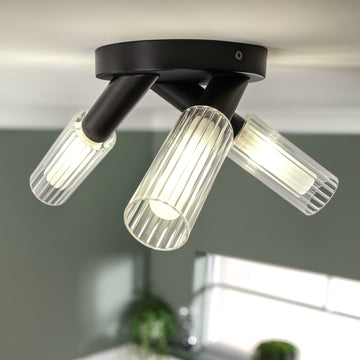 Aulos Trio Ceiling Light #colour_black