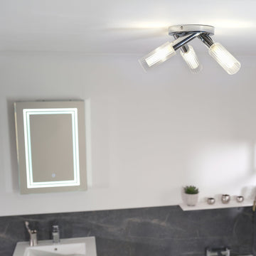 Aulos Trio Ceiling Light #colour_chrome