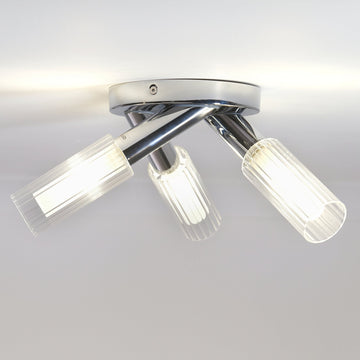 Aulos Trio Ceiling Light #colour_chrome