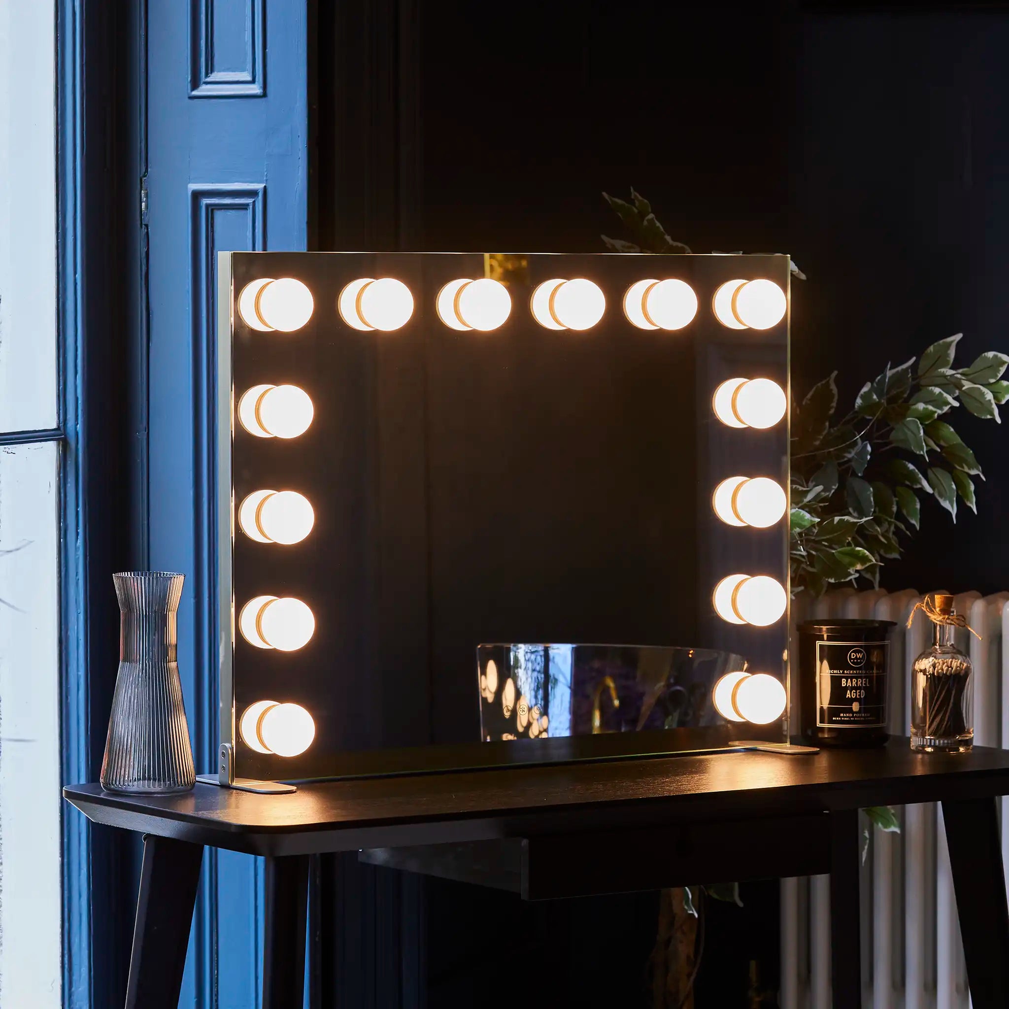 Billie Hollywood Mirror with LED Lights #size_800mm-x-600mm