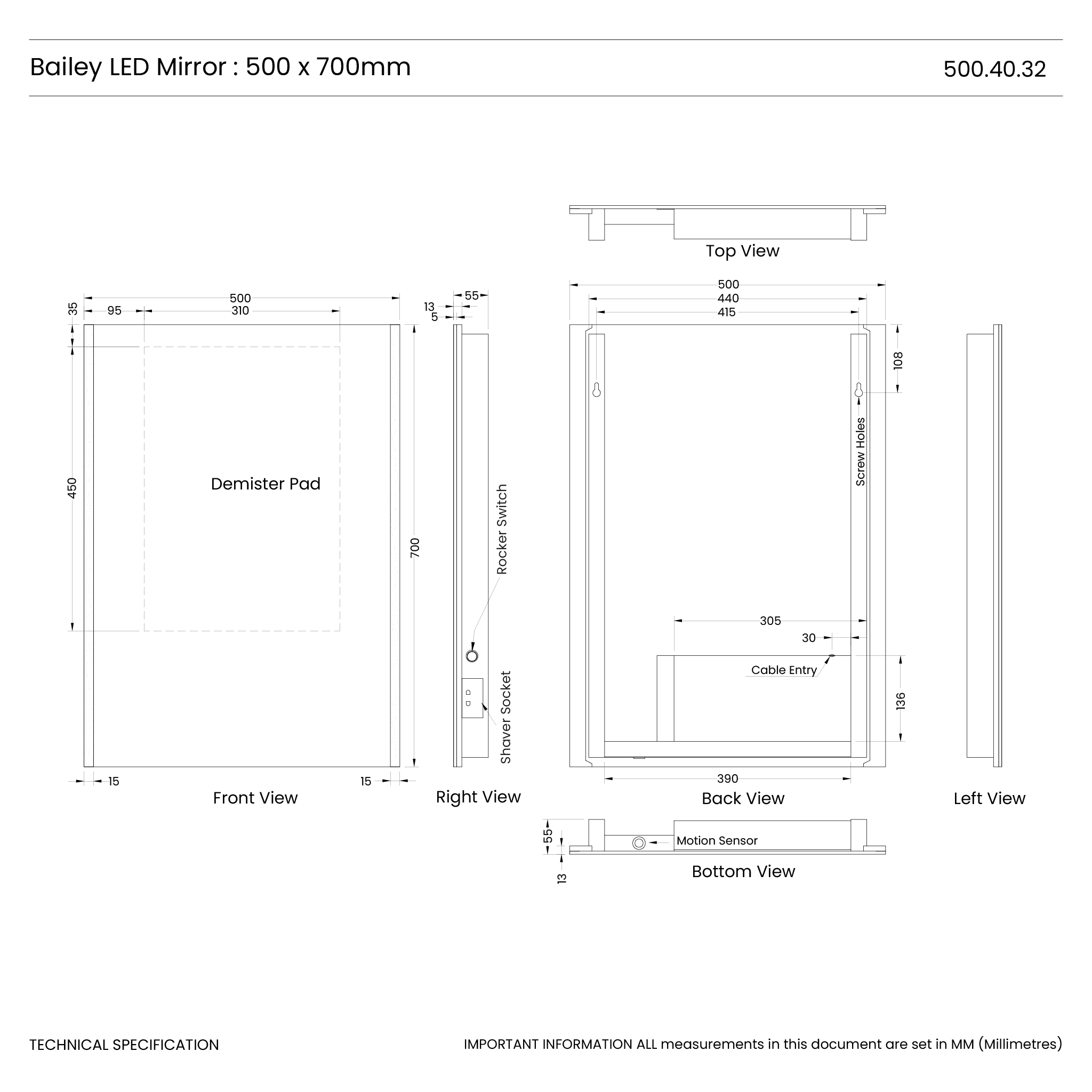 Bailey LED Bathroom Mirror #size_500mm-x-700mm