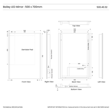 Bailey LED Bathroom Mirror #size_500mm-x-700mm